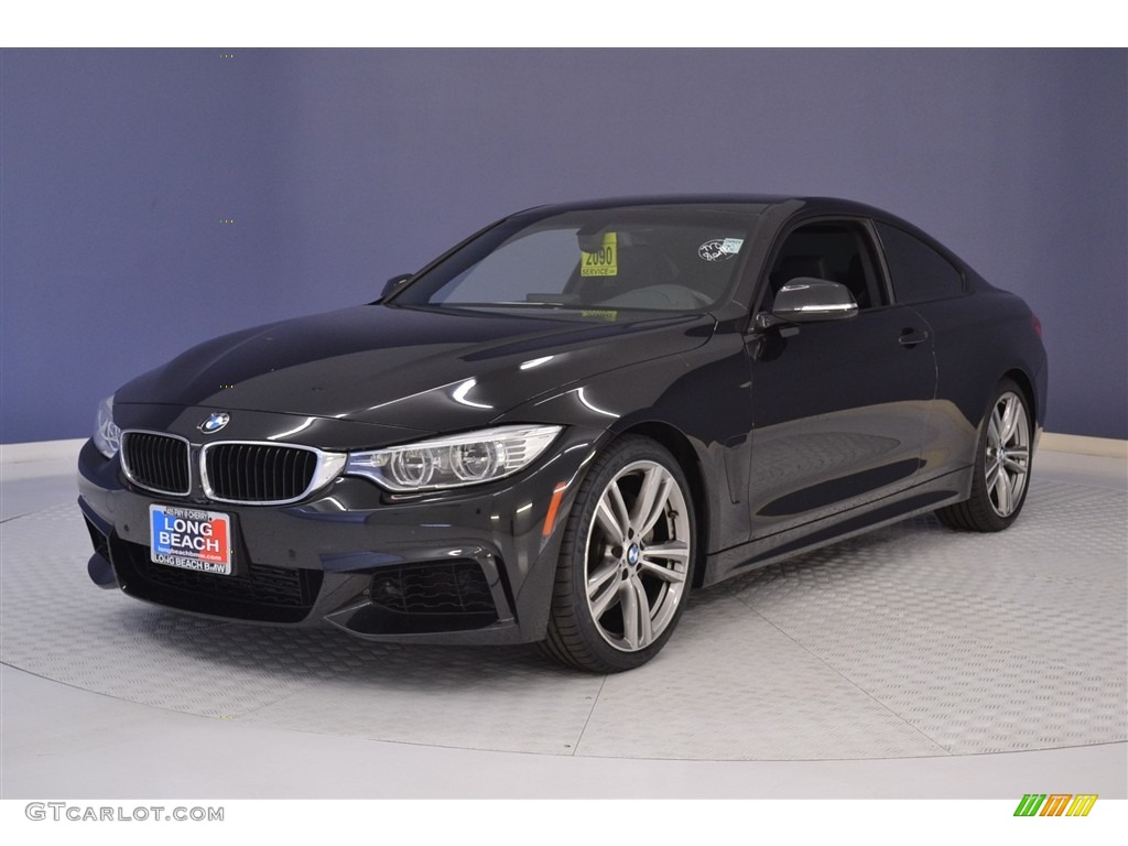 2014 4 Series 435i Coupe - Black Sapphire Metallic / Black photo #3