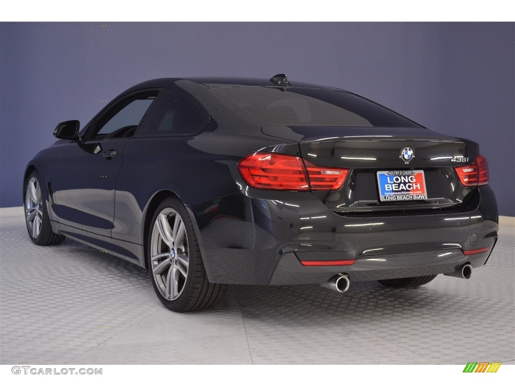 2014 4 Series 435i Coupe - Black Sapphire Metallic / Black photo #5