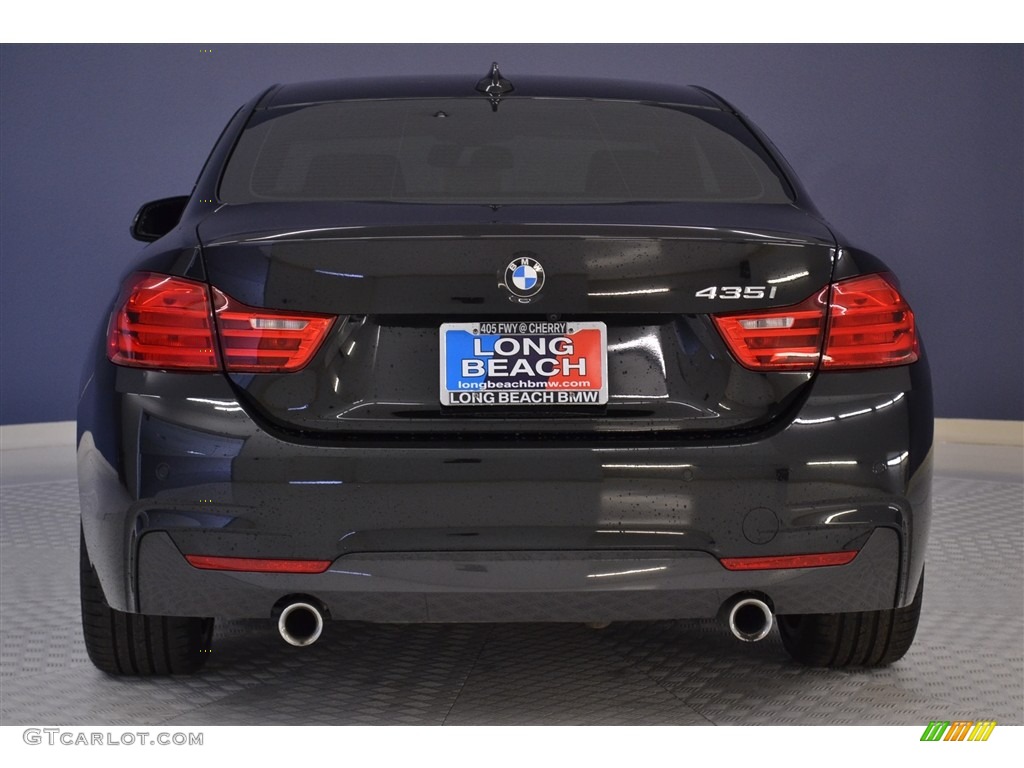 2014 4 Series 435i Coupe - Black Sapphire Metallic / Black photo #6