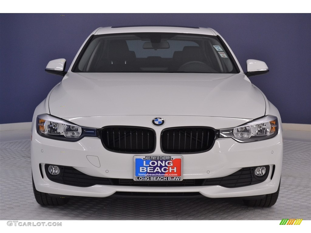 2017 3 Series 320i Sedan - Alpine White / Black photo #2