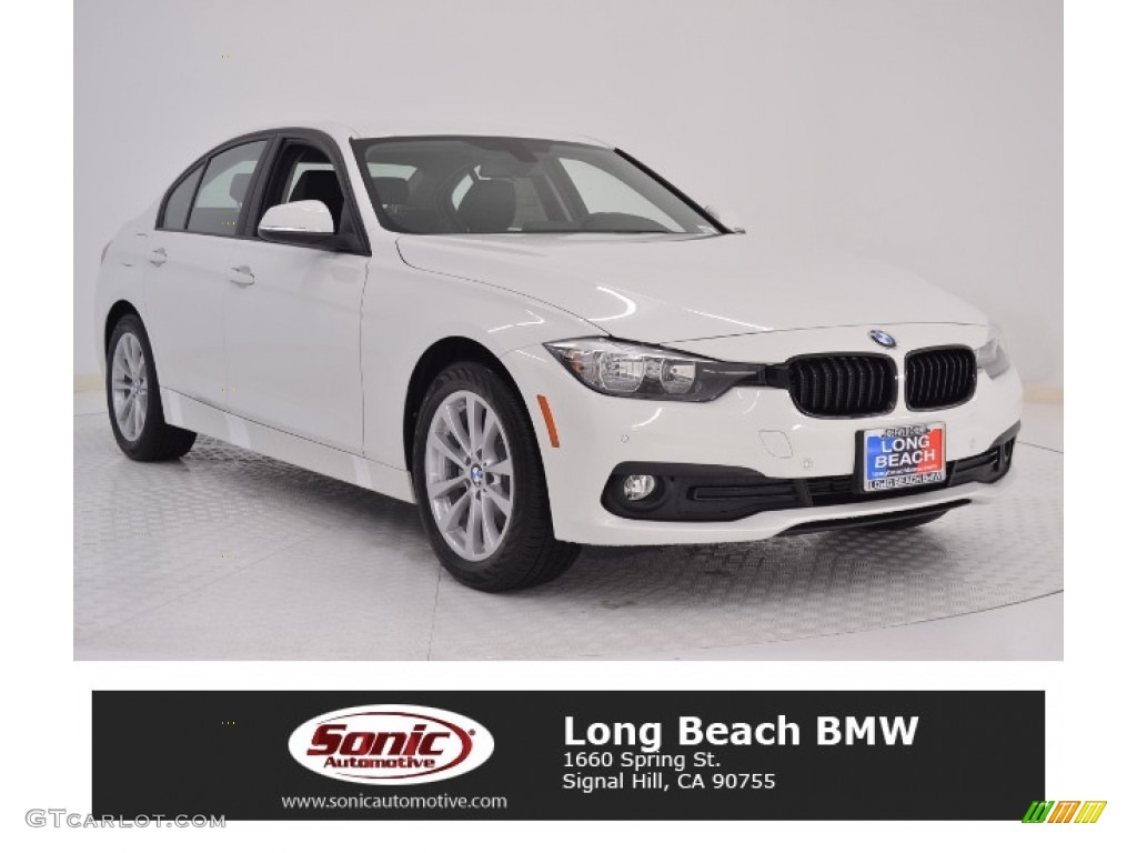 2017 3 Series 320i Sedan - Alpine White / Black photo #1