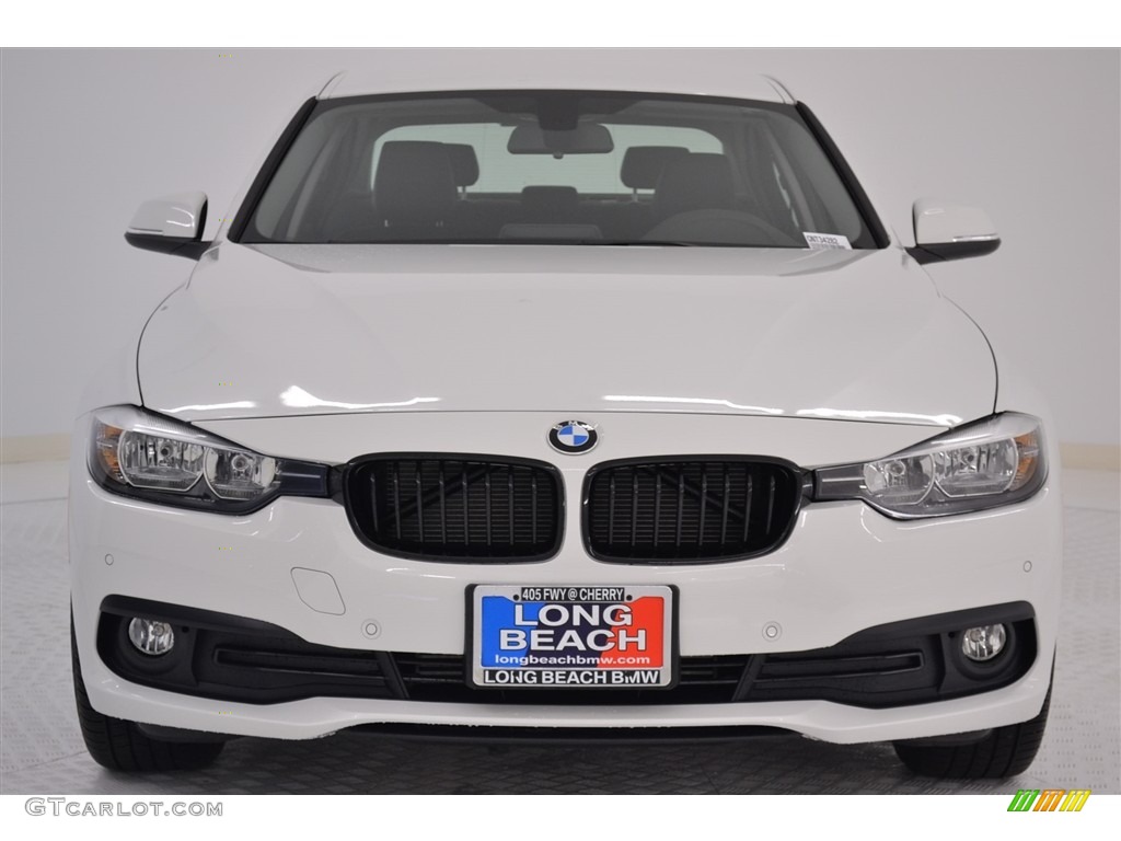 2017 3 Series 320i Sedan - Alpine White / Black photo #2