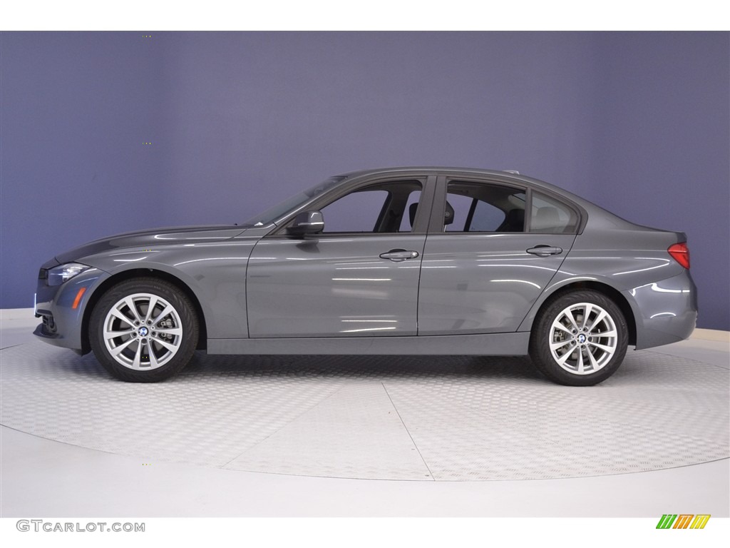 2017 3 Series 320i Sedan - Mineral Grey Metallic / Black photo #3