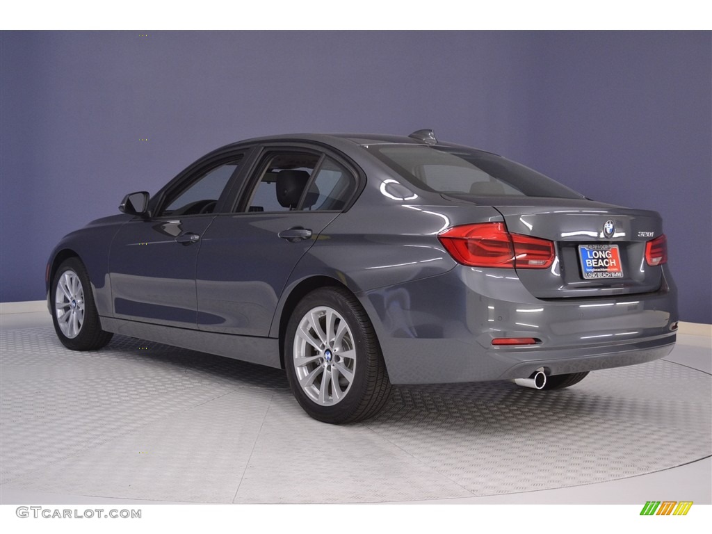 2017 3 Series 320i Sedan - Mineral Grey Metallic / Black photo #4