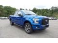 2016 Blue Flame Ford F150 XLT SuperCab 4x4  photo #4