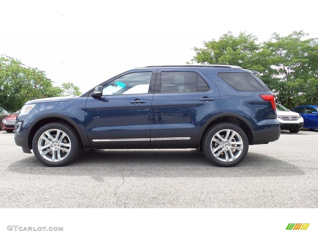 2017 Explorer XLT 4WD - Blue Jeans / Medium Light Camel photo #1