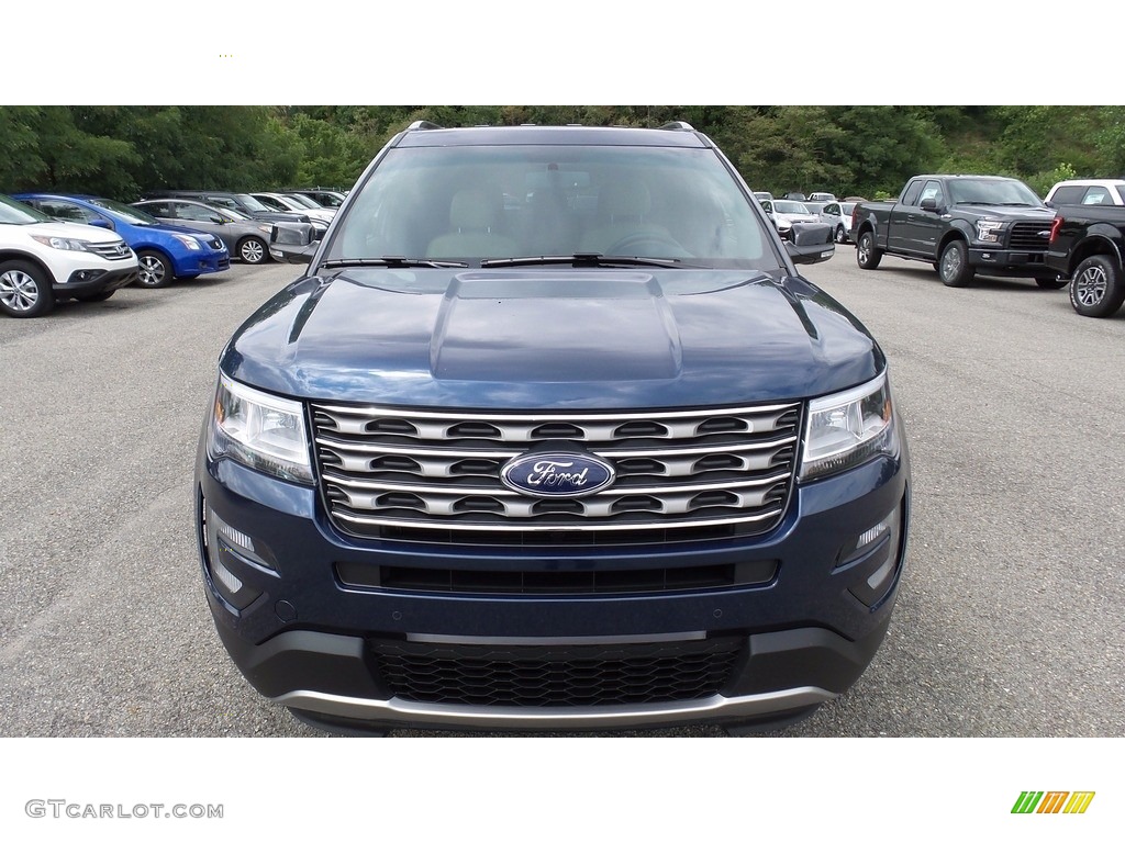 2017 Explorer XLT 4WD - Blue Jeans / Medium Light Camel photo #3