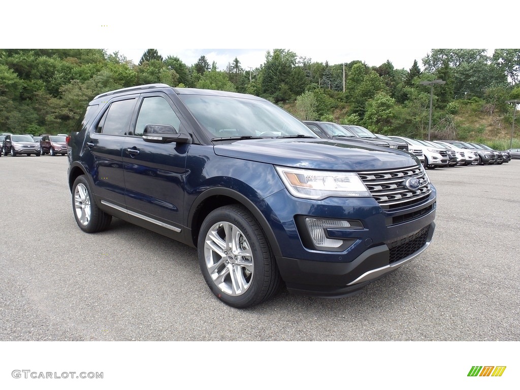 2017 Explorer XLT 4WD - Blue Jeans / Medium Light Camel photo #5