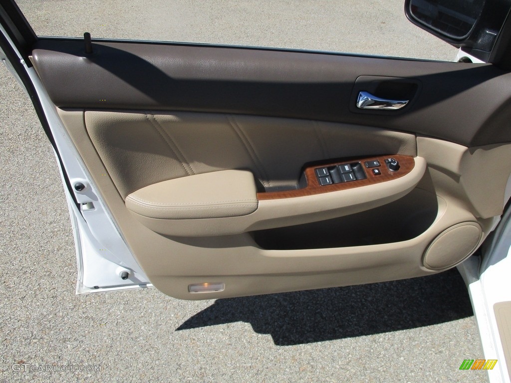 2007 Accord EX-L V6 Sedan - Taffeta White / Ivory photo #6