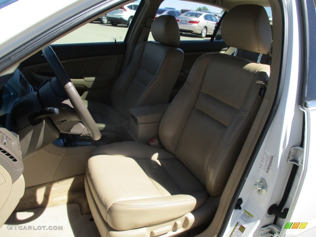 2007 Accord EX-L V6 Sedan - Taffeta White / Ivory photo #7