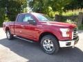 2016 Ruby Red Ford F150 XLT SuperCab 4x4  photo #9