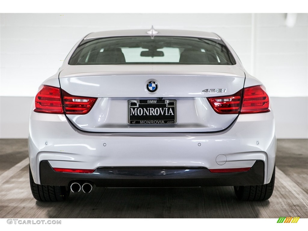 2014 4 Series 428i Coupe - Glacier Silver Metallic / Black photo #3