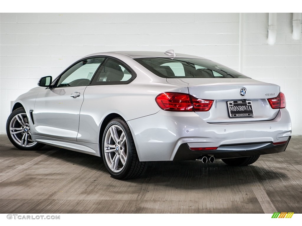 2014 4 Series 428i Coupe - Glacier Silver Metallic / Black photo #10