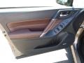 Saddle Brown 2017 Subaru Forester 2.5i Touring Door Panel