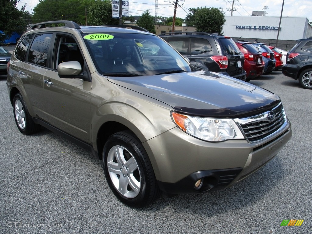 2009 Forester 2.5 X Limited - Topaz Gold Metallic / Black photo #8