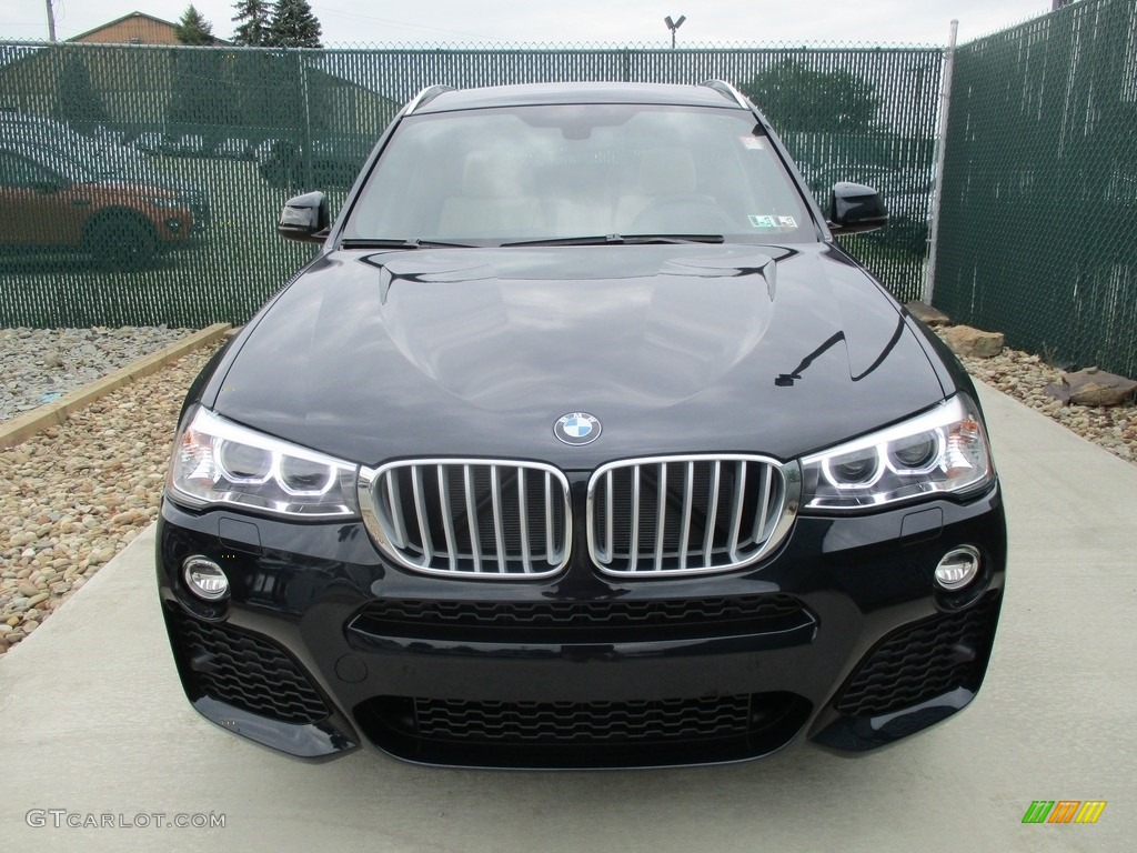 2017 X3 xDrive35i - Carbon Black Metallic / Oyster photo #6