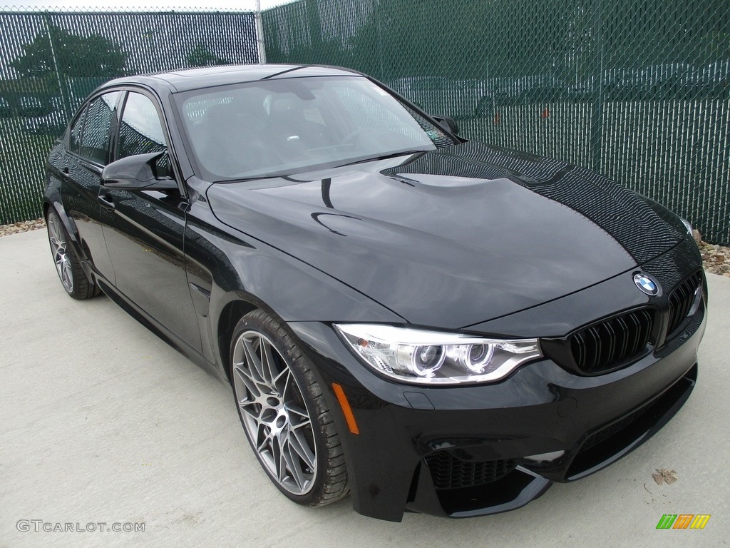 Black Sapphire Metallic 2017 BMW M3 Sedan Exterior Photo #115403652