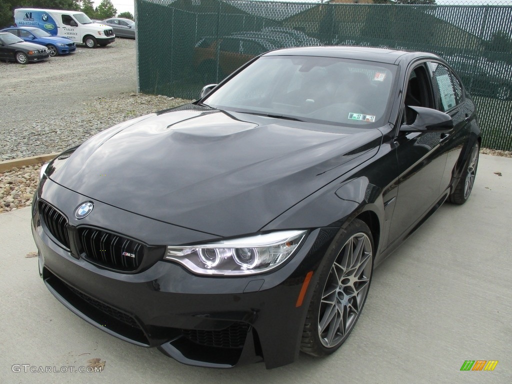 Black Sapphire Metallic 2017 BMW M3 Sedan Exterior Photo #115403694