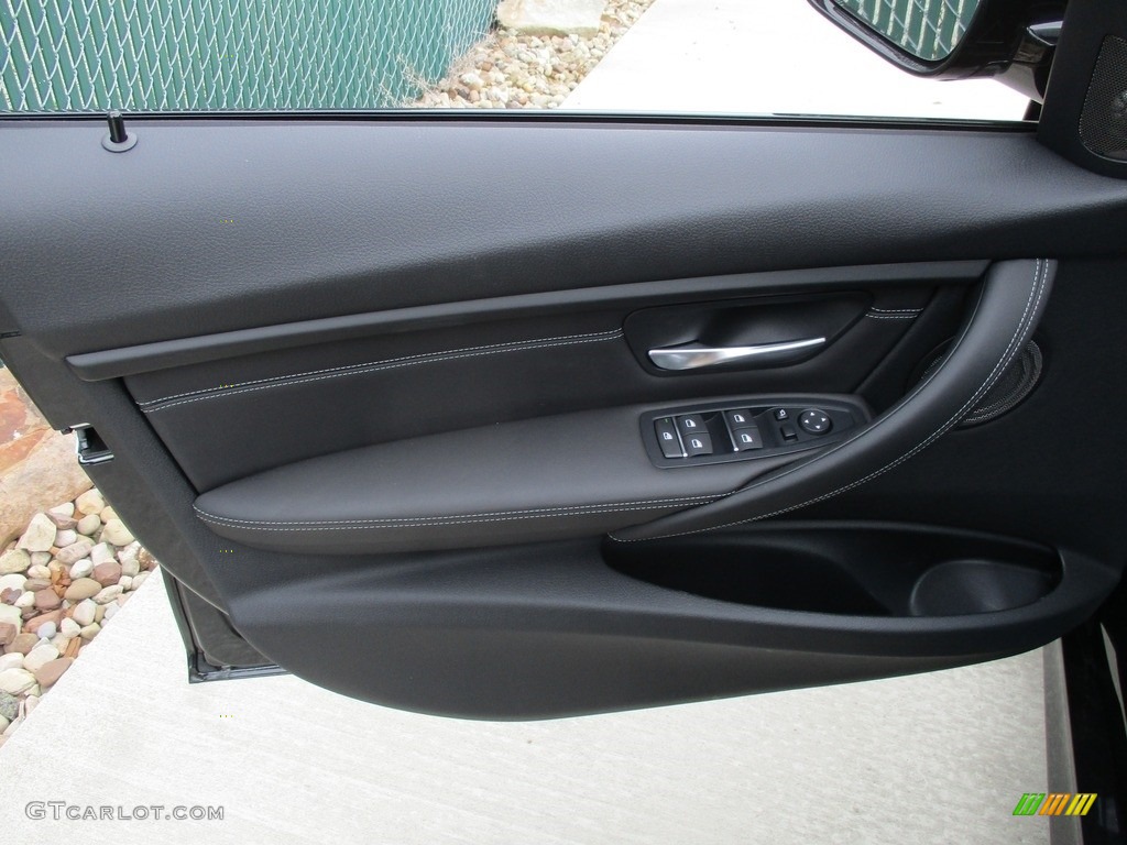 2017 BMW M3 Sedan Black Door Panel Photo #115403787