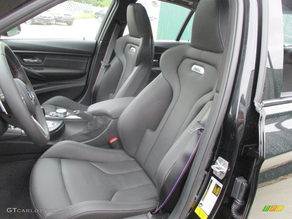 Black Interior 2017 BMW M3 Sedan Photo #115403829