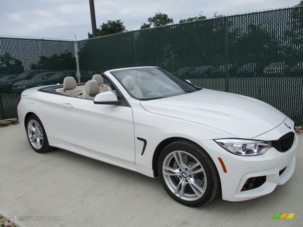 2017 4 Series 440i xDrive Convertible - Alpine White / Oyster photo #1