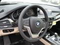 2017 BMW X5 Canberra Beige/Black Interior Steering Wheel Photo