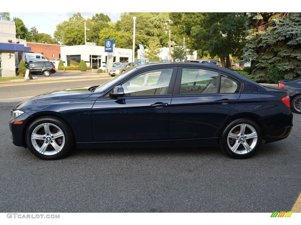 2013 3 Series 320i xDrive Sedan - Imperial Blue Metallic / Venetian Beige photo #5
