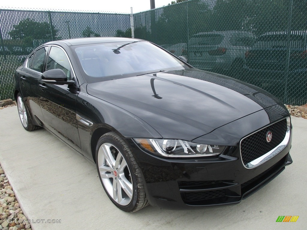 Ultimate Black 2017 Jaguar XE 35t Prestige AWD Exterior Photo #115407453