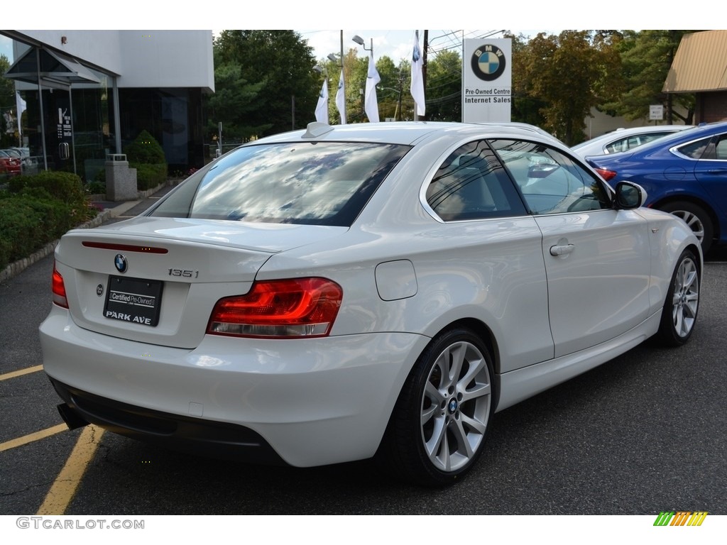 2013 1 Series 135i Coupe - Alpine White / Black photo #3
