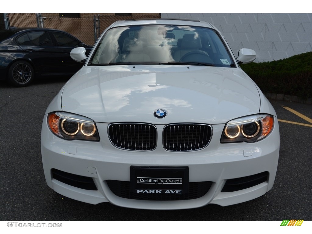 2013 1 Series 135i Coupe - Alpine White / Black photo #7