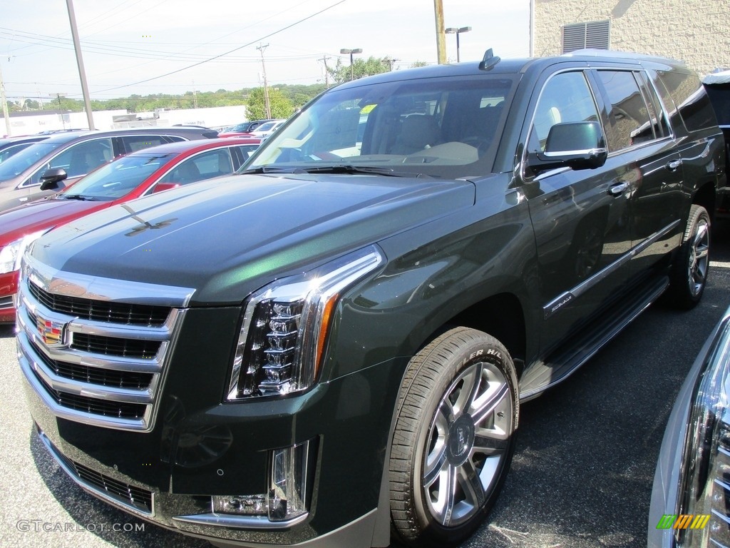 2016 Escalade ESV Luxury 4WD - Dark Emerald Metallic / Shale/Cocoa photo #2