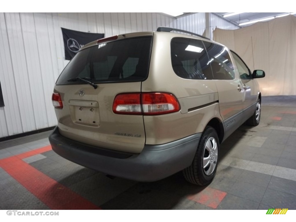 2002 Sienna CE - Desert Sand Mica / Gray photo #8