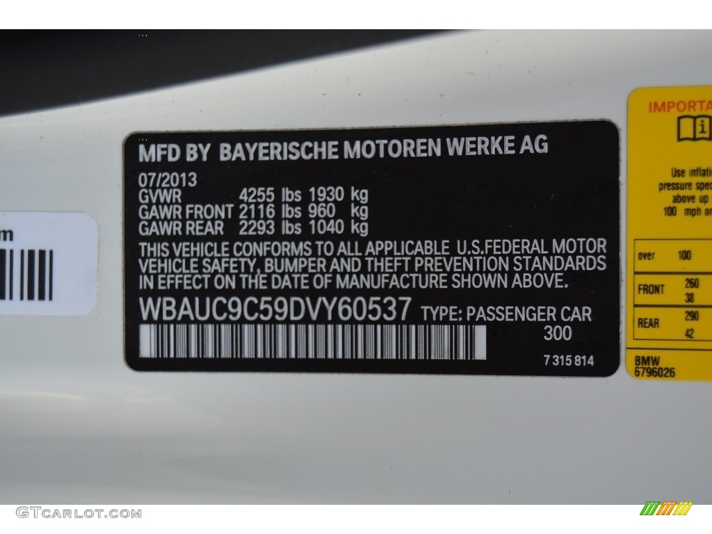 2013 1 Series 135i Coupe - Alpine White / Black photo #33