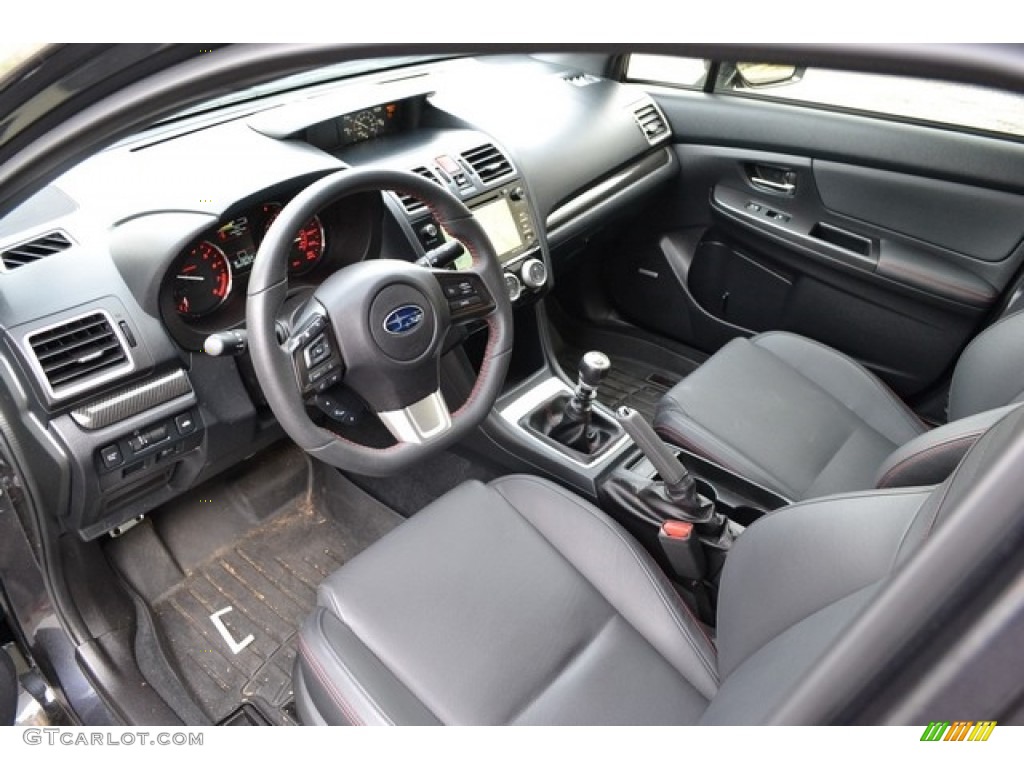 Carbon Black Interior 2016 Subaru WRX Limited Photo #115410420