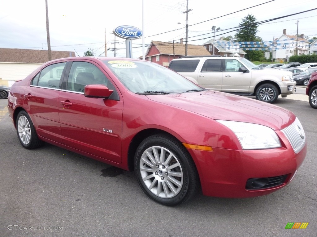 Vivid Red Metallic 2008 Mercury Milan I4 Premier Exterior Photo #115414413