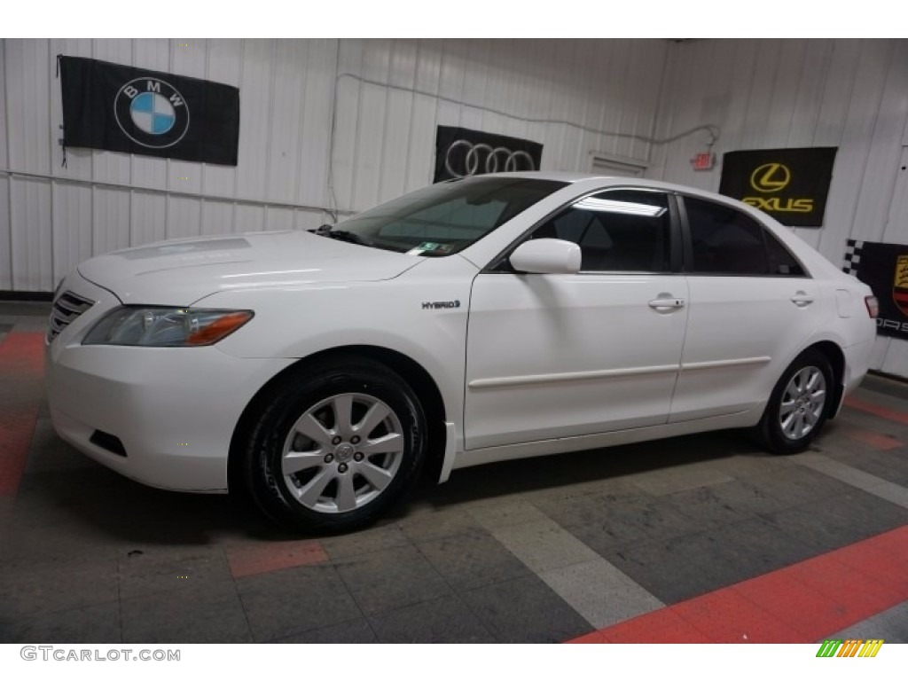 2008 Camry Hybrid - Super White / Ash photo #2