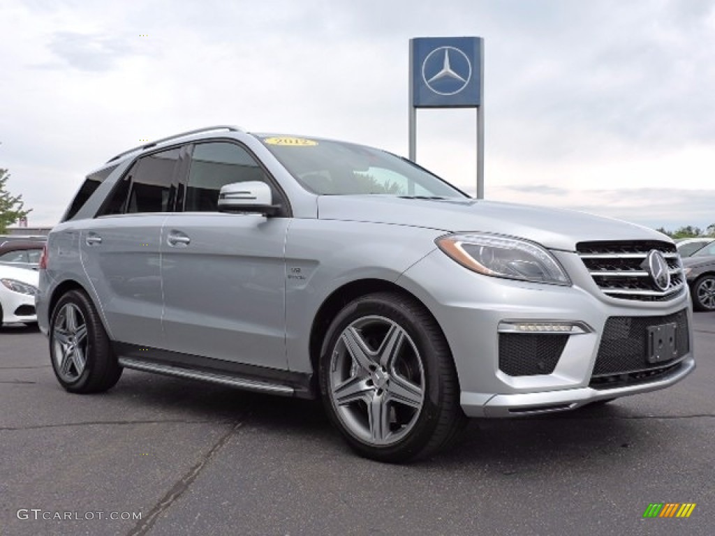 Iridium Silver Metallic 2012 Mercedes-Benz ML 63 AMG 4Matic Exterior Photo #115415808