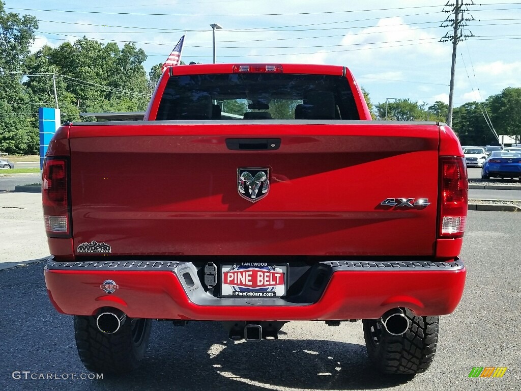 2014 1500 Express Crew Cab 4x4 - Flame Red / Black/Diesel Gray photo #6