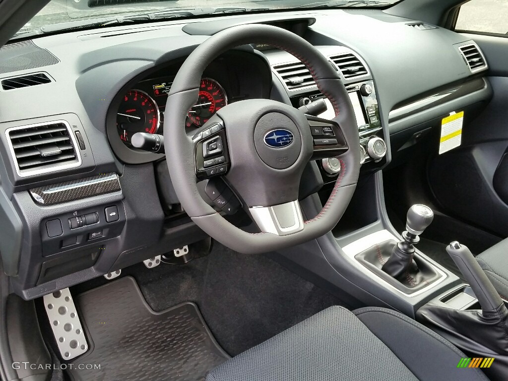 Carbon Black Interior 2017 Subaru WRX Premium Photo #115417578