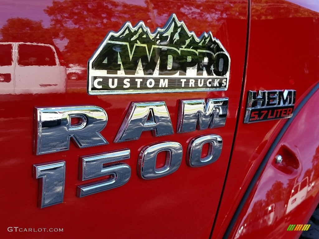 2014 1500 Express Crew Cab 4x4 - Flame Red / Black/Diesel Gray photo #32