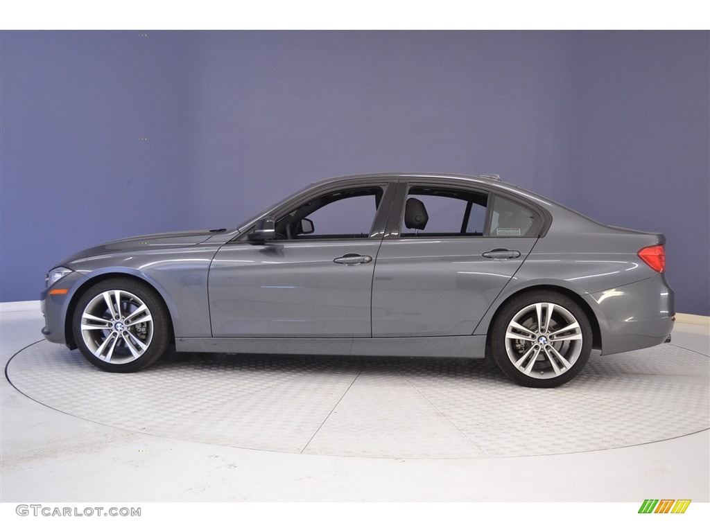 2014 3 Series 328d Sedan - Mineral Grey Metallic / Black photo #4