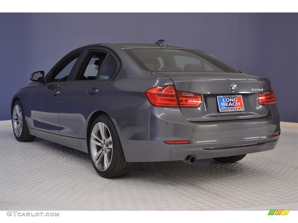 2014 3 Series 328d Sedan - Mineral Grey Metallic / Black photo #5