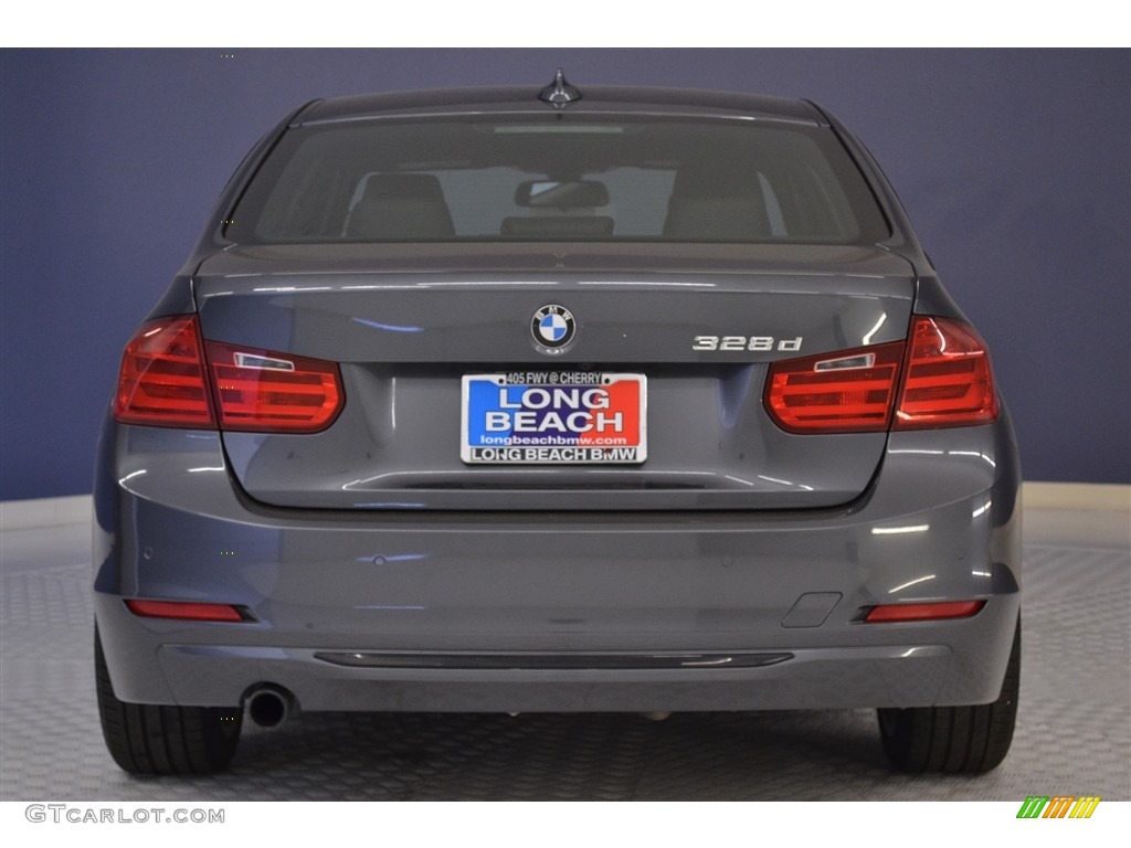 2014 3 Series 328d Sedan - Mineral Grey Metallic / Black photo #6