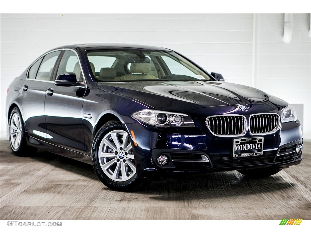 2016 5 Series 528i Sedan - Imperial Blue Metallic / Venetian Beige/Black photo #12