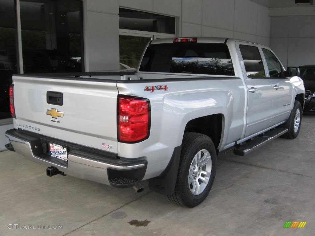 2017 Silverado 1500 LT Crew Cab 4x4 - Silver Ice Metallic / Jet Black photo #16