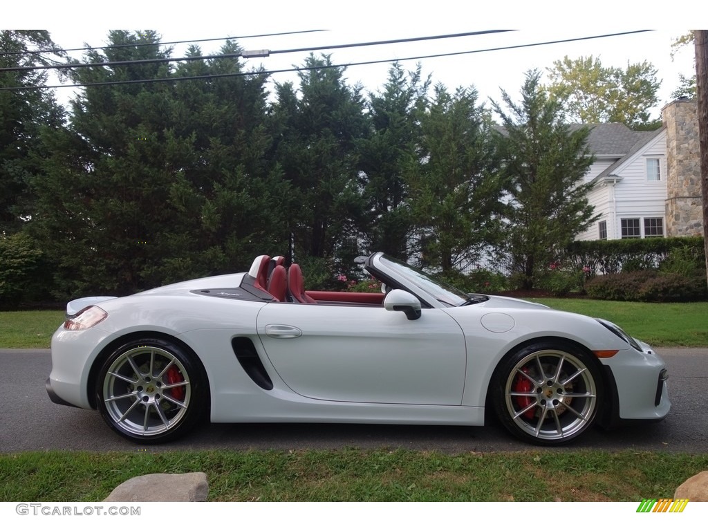 Carrara White Metallic 2016 Porsche Boxster Spyder Exterior Photo #115423182
