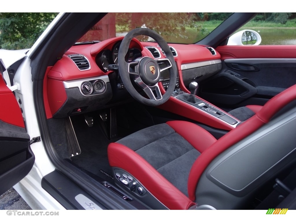 Garnet Red/Black Interior 2016 Porsche Boxster Spyder Photo #115423257
