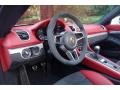2016 Porsche Boxster Garnet Red/Black Interior Steering Wheel Photo