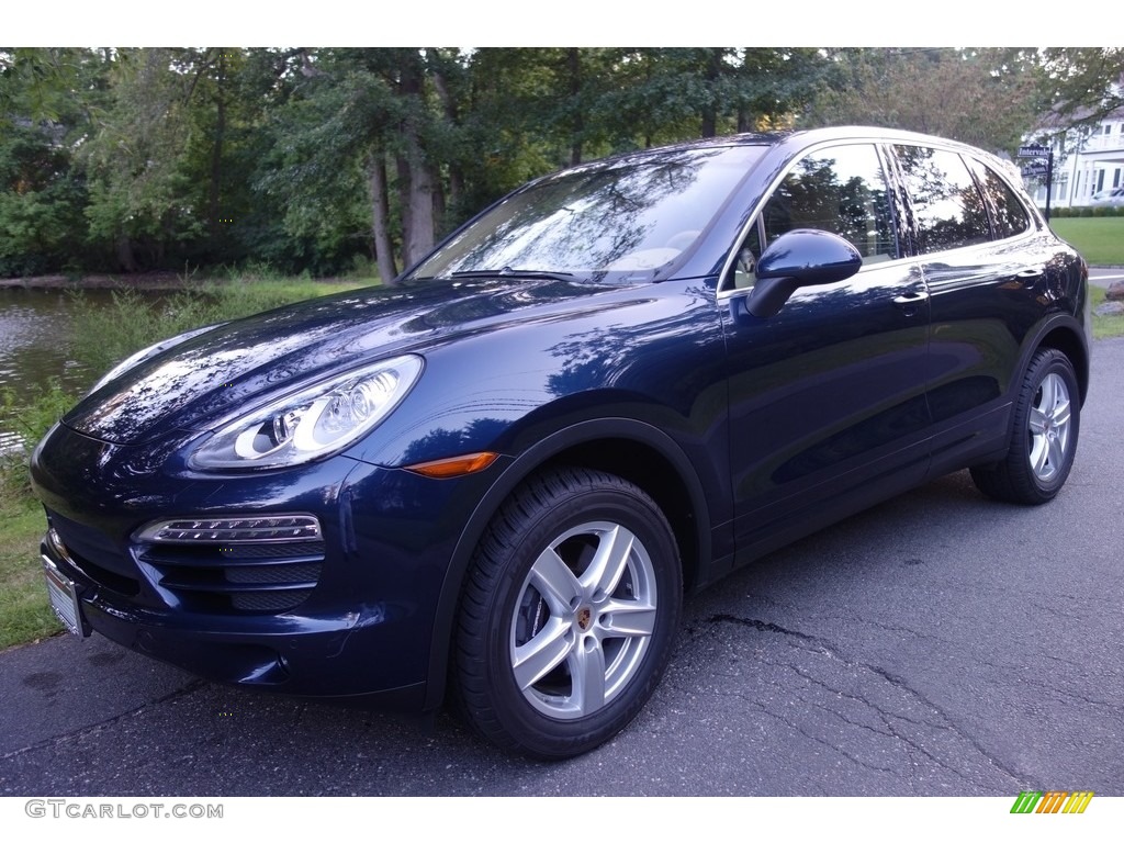 2014 Cayenne  - Dark Blue Metallic / Luxor Beige photo #1