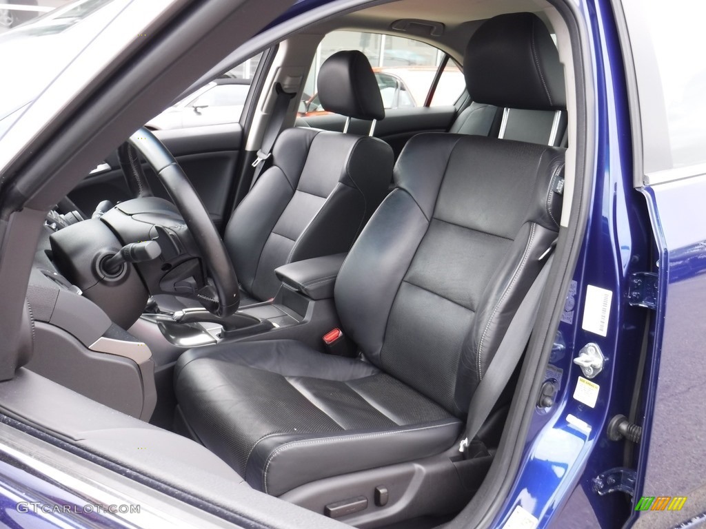 Ebony Interior 2012 Acura TSX Technology Sedan Photo #115424250